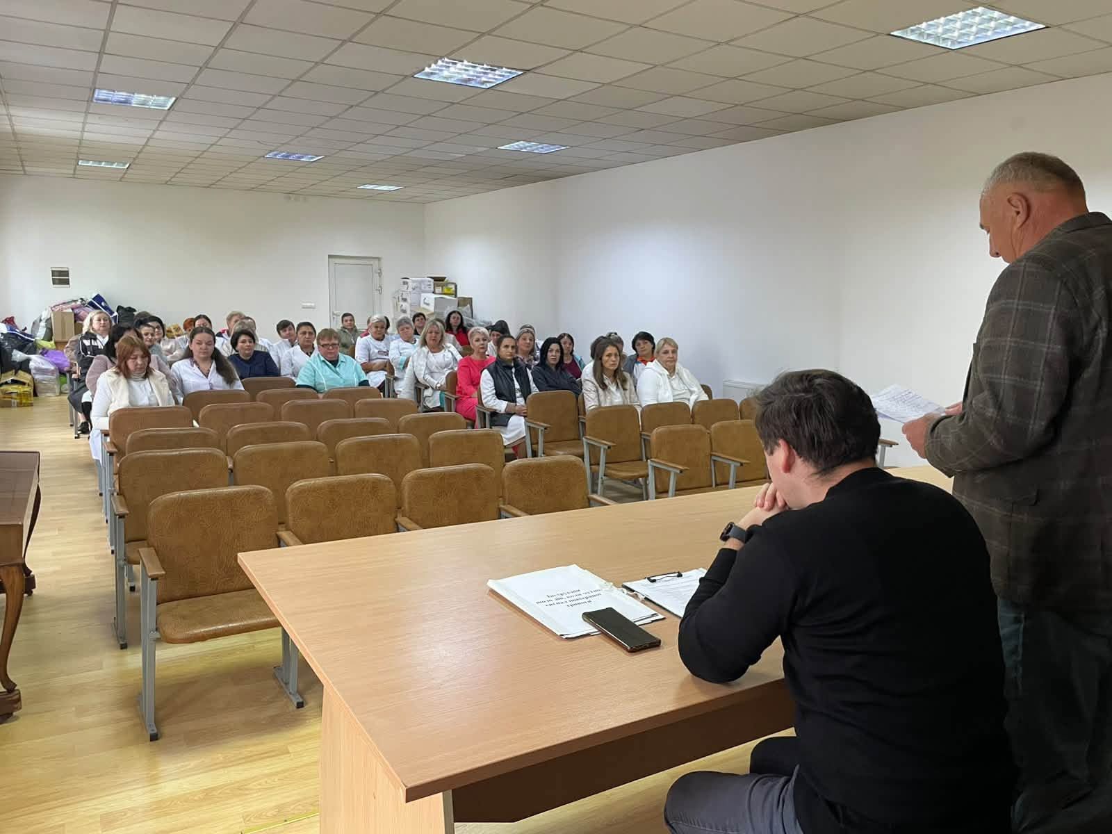 Персонал Рахівської лікарні навчали діям під час тривоги