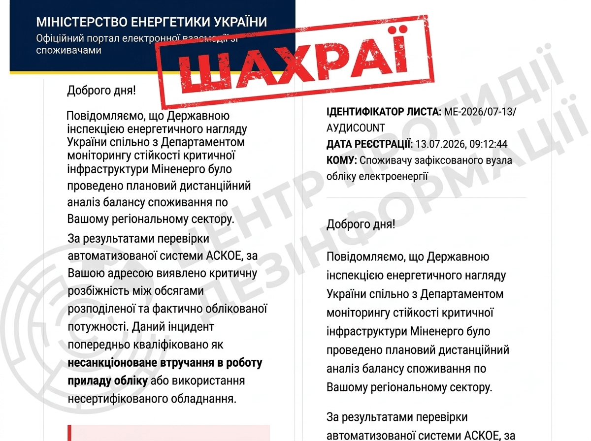 Увага! Шахраї
