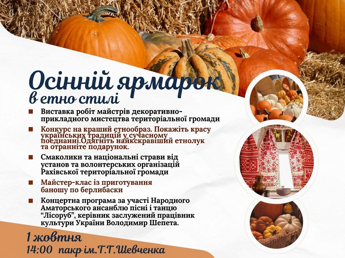 Запрошуємо на «Осінній ярмарок в етно-стилі»!